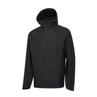 京东京造 户外防风透气抗静电防水超耐磨风盾软壳衣男 曜石黑 M