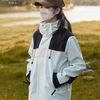 骆驼 春秋2024新款可拆卸防风加绒登山服外套 象牙白