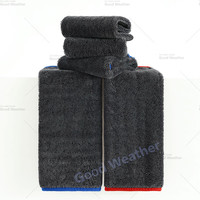 天气不错 Good Weather 双面小辫子收水毛巾 菱形红边 50*60CM