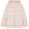 TEENIE WEENIE 小熊女25秋冬90鸭绒简约连帽羽绒服外套 粉色 S