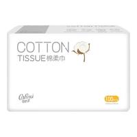 可心柔棉柔巾洗脸巾干湿两用珍珠纹加厚款 100抽18包