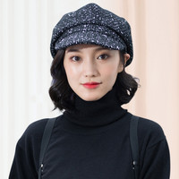 677888 女士八角帽 韩版贝雷帽
