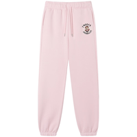 Teenie Weenie小熊女装卫裤2025年秋季柔软舒适加绒收脚休闲裤 浅粉色 M