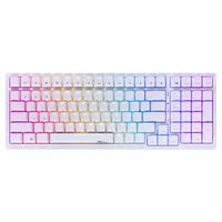 ROYAL KLUDGE RK98 100键 2.4G蓝牙 多模无线机械键盘 白色 国产茶轴 RGB