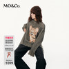 【双11】MOCO毛衣针织衫2025秋猫和老鼠联名系列刺绣漏针