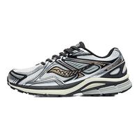 Saucony索康尼K4休闲鞋千禧回弹男女复古休闲鞋运动鞋男老爹鞋女 白黑银5 44