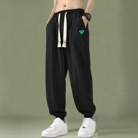 CBA 秋季男款舒适透气运动裤子休闲百搭系绳束脚长裤