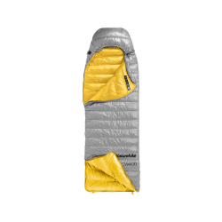 挪客户外 羽绒睡袋冬季加厚防寒抗寒户外露营冬款单人保暖 星空灰/M/400鸭绒