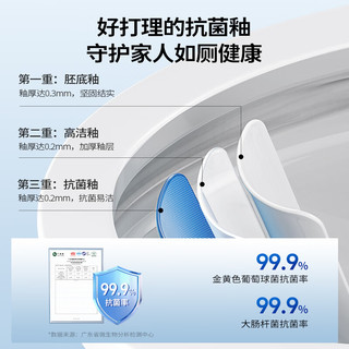  JOMOO/九牧 抗菌釉面 马桶 一键快拆盖板