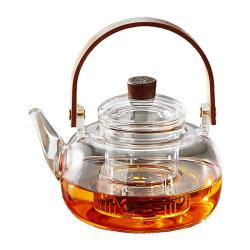 泥也 煮茶壶玻璃烧水壶泡茶壶耐高温煮茶器最2025高档茶具泡茶杯 高性价比1000ml