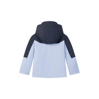 暇步士（Hush Puppies）童装儿童男女大童2025冬季简约质感透气透湿厚风衣 冰川蓝 110 cm