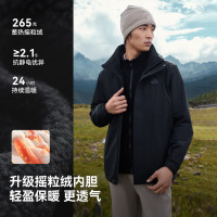 伯希和 冲锋衣 &三合一男女夏季登山防风 &防水外套 &115301063黑XL