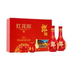 郎酒 红花郎10  53%vol 酱香型白酒 500ml*2瓶 礼盒装