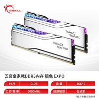 芝奇 皇家戟DDR5内存条RGB灯条6000/8000 24G*2 C28时序AMD EXPO