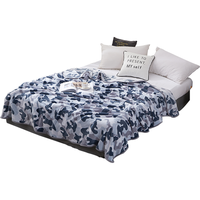 博洋（BEYOND）披肩毯四季加厚毯子保暖绒毯办公室空调毯午睡毯薄盖毯车载毛毯 小趴熊（黄）【单层】 180x200cm