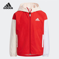 adidas 阿迪达斯 春秋儿童运动休闲加绒梭织风衣夹克外套 HC2737 A116