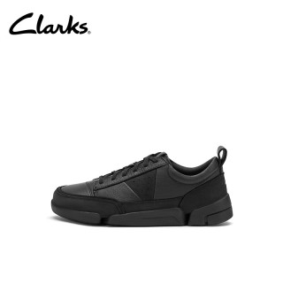 Clarks 其乐 Trigenic系列男士轻盈舒适三瓣运动休闲鞋 热销黑色 261807277 42