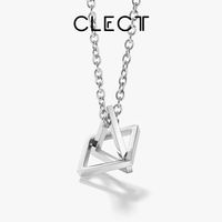百亿补贴：CLECT 三角形几何项链 男女款 七夕礼盒