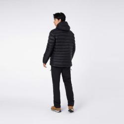 迪卡侬 男女羽绒服内胆加厚连帽保暖常规款外套面包服 TREK500 男款-黑色