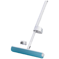 宝家洁胶棉拖把34cm海绵头杆长130cm2个棉头J56免手洗拖把