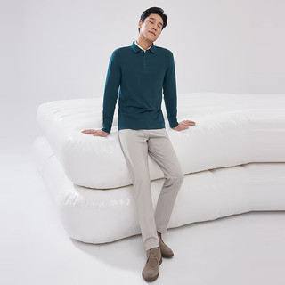 雅戈尔POLO衫男优质棉莫代尔混纺特柔面料男POLO衫柔软舒适2025合款 墨绿VLYM519961PCA XL （150-165斤）