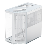 APNX V1 白色 台式电脑游戏异形鱼缸海景房主机箱 高效散热/右前进风/快拆/夹汉堡/三面360冷排/Type-C V1白 海景房/45°进风/双360水冷