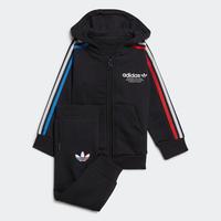 adidas 阿迪达斯 三叶草 春秋季中性小童经典舒适耐磨连帽长袖长裤运动休闲套装