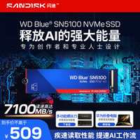 西部数据 WD）SSD固态硬盘 闪迪SN5100 M.2接口 台式机笔记本固态硬盘 AI电脑配件 SN5100 1TB