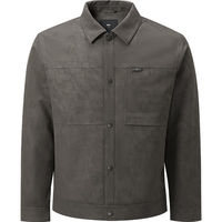 HLA海澜之家棉服男25新山不在高翻领肌理保暖外套男冬 深咖13 2XL 185/100A 165~176斤