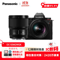 松下 Panasonic S5M2 全画幅 微单相机 黑色 20-60mm F3.5-5.6 50mm F1.8 双头套机