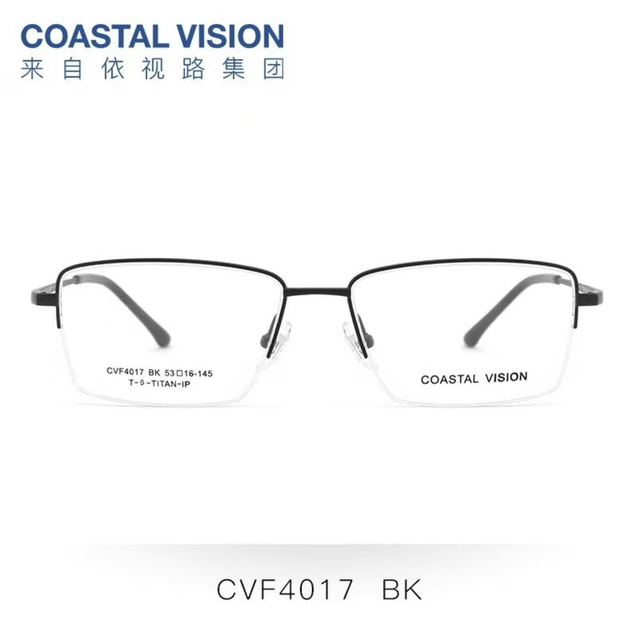 今日必买：essilor 依视路 爱赞全晰 钻晶膜致1.6折射率现片*2 赠钛金属镜框 600度内（原厂加工）