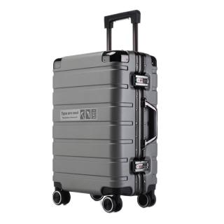 旅刻 铝框行李箱大容量 矿岩灰 28英寸