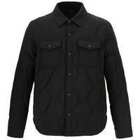 才子(TRIES)男士羽绒服经典翻领短款轻盈保暖羽绒服外套春秋工装口袋 黑色 3XL (185/100A)