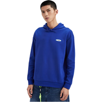 鸿星尔克卫衣男秋季运动上衣休闲套头长袖打底衫裤子男装女装 【9089】空间蓝 S