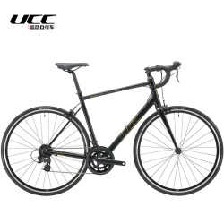 UCC 悠诗诗 运动自行车索尼克C7公路车铝合金车架禧玛诺变速圈刹铝合金轮组 无极黑 535XL身高：183-194
