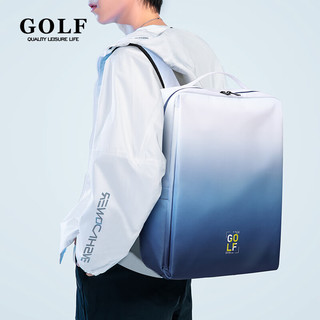 高尔夫（GOLF）双肩包男士运动背包女休闲旅行书包防泼水通勤出游背包【Q】 款式3-浅蓝