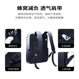 高尔夫（GOLF）双肩包男士运动背包女休闲旅行书包防泼水通勤出游背包【Q】 款式3-浅蓝