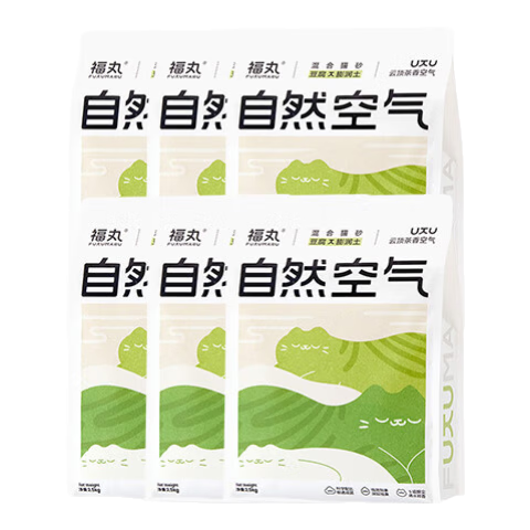  FUKUMARU/福丸 除臭低尘 混合猫砂  2.5kg*6