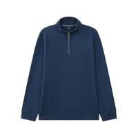 NAUTICA男装全棉罗纹亲肤透气半开襟长袖POLO衫 KO4308