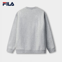 FILA 斐乐款套头卫衣25秋冬季休闲宽松长袖加绒保暖上衣 【加绒】烟花云灰-MG XS 160/84A/XS