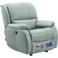 芝华仕 头等舱真皮沙发单人午睡懒人休闲躺椅 K30063 电动躺摇暖灰色