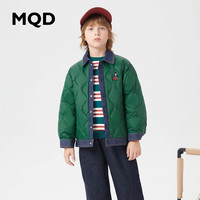 MQD/马骑顿 拼接菱格翻领 儿童羽绒服