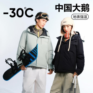 保暖服饰、PLUS会员：网易严选 【-30℃抗极寒】中国大鹅90%白鹅绒短款派克羽绒服 A款25秋冬-螺青绿 M