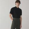 ZARA 【顺滑弹力】男式轻熟沉稳商务风纯色翻领短袖衬衫