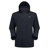 伯希和（Pelliot）赤焰冲锋衣男户外机能三合一防水外套115301063漫暮黑 XXL