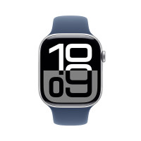 国家补贴：苹果 Apple Watch Series 10 智能手表 GPS款 46mm 银色 丹宁