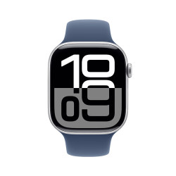 苹果 Apple Watch Series 10 智能手表 GPS款 46mm 银色 丹宁