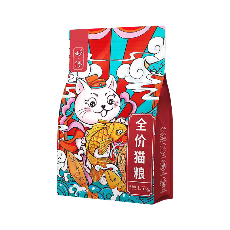 妙修猫粮鲜肉无谷天然成猫幼猫英短蓝猫布偶橘猫田园猫粮全阶段 1包