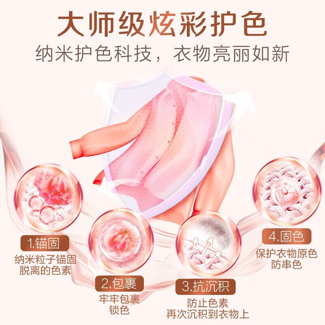 立白 大师香氛香水洗衣液持久留香柔顺护衣玫瑰花香低泡易漂洗 100g
