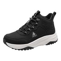 足力健 老人鞋冬季加厚加绒雪地靴保暖鞋25932018J 男 黑色 40